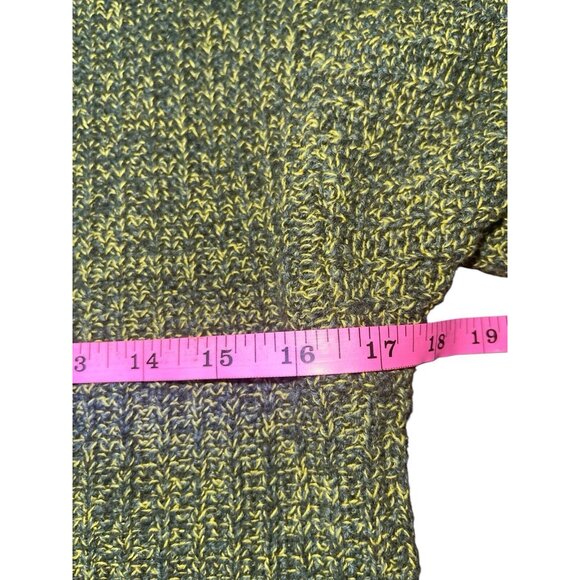 UNIVERSAL THRED Women's Size Small Green Yellow Marl Sweater - Picture 9 of 12